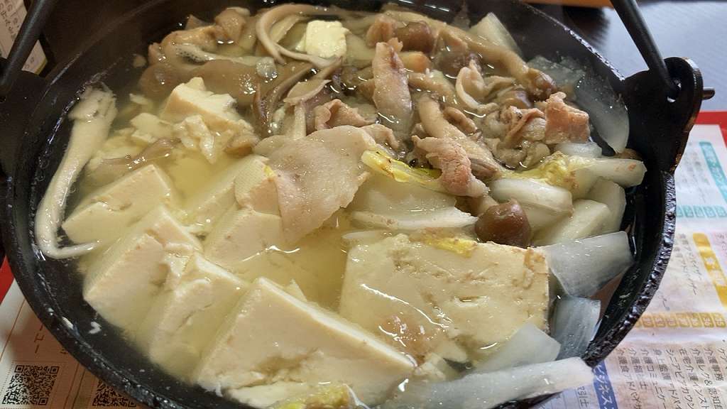 実食２・豚肉と白菜と豆腐ときのこの鍋アイキャッチ