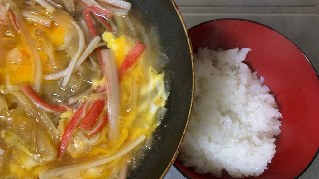 ご飯に移す１