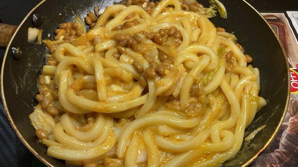 実食２・キムチ納豆卵うどんアイキャッチ