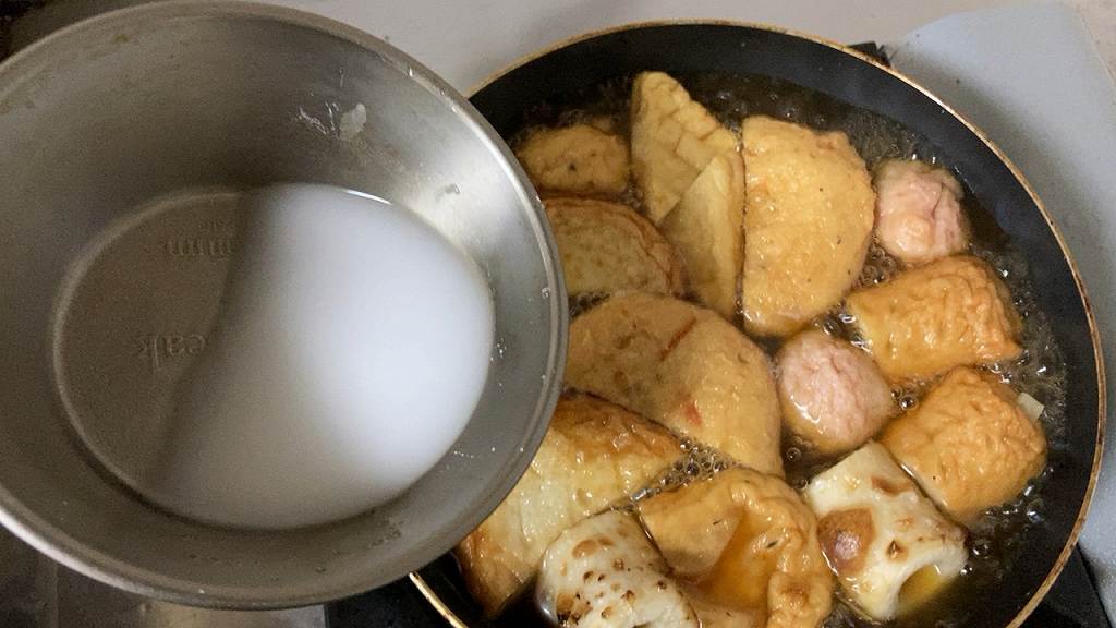 水溶き片栗粉イン