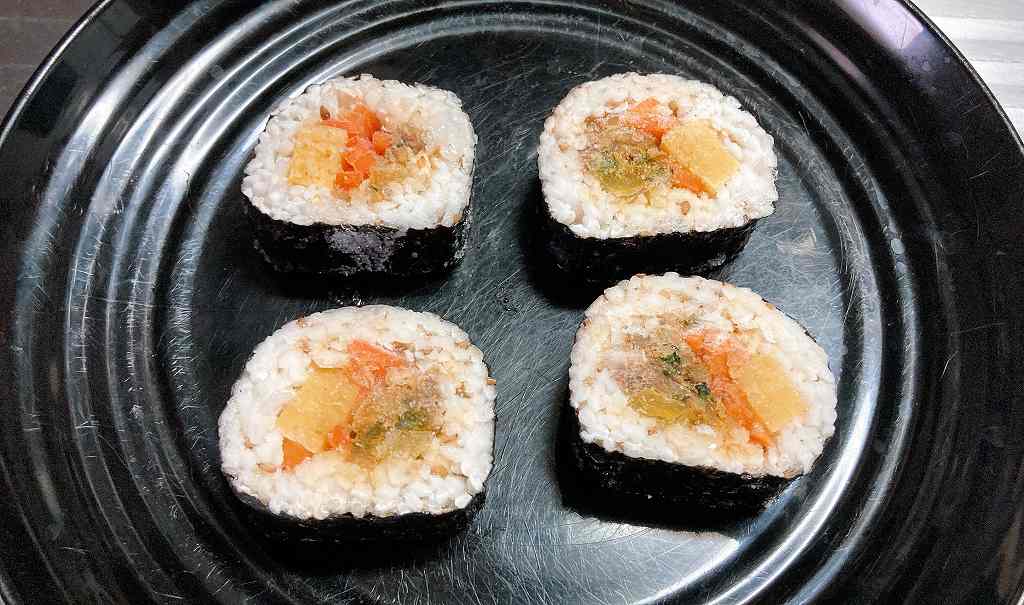 お皿にオン