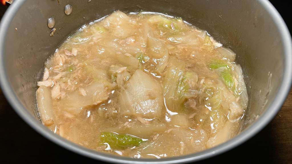 実食２、白菜とツナの旨煮アイキャッチ