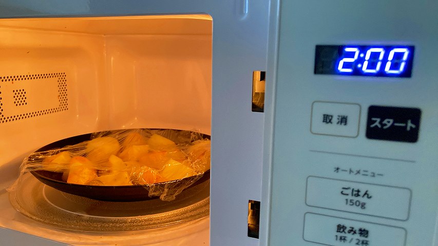 じゃがいもをレンチン