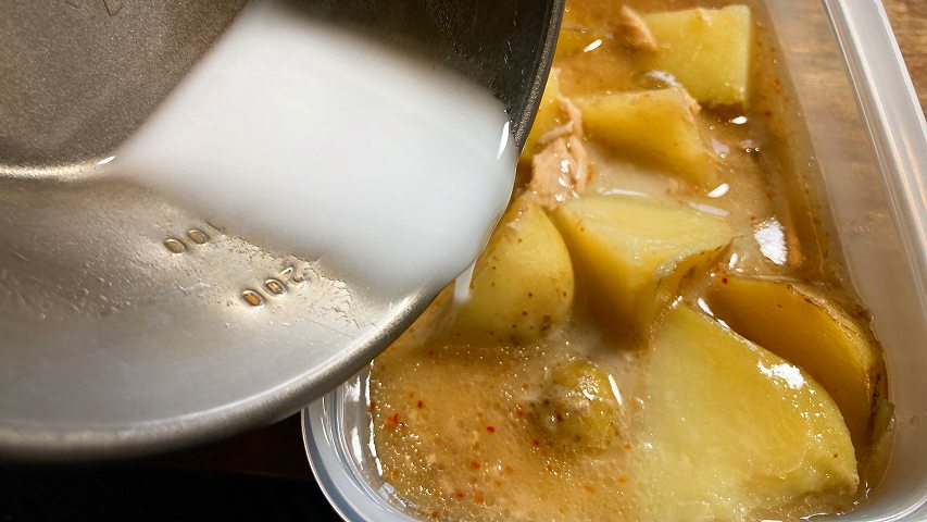 水溶き片栗粉イン