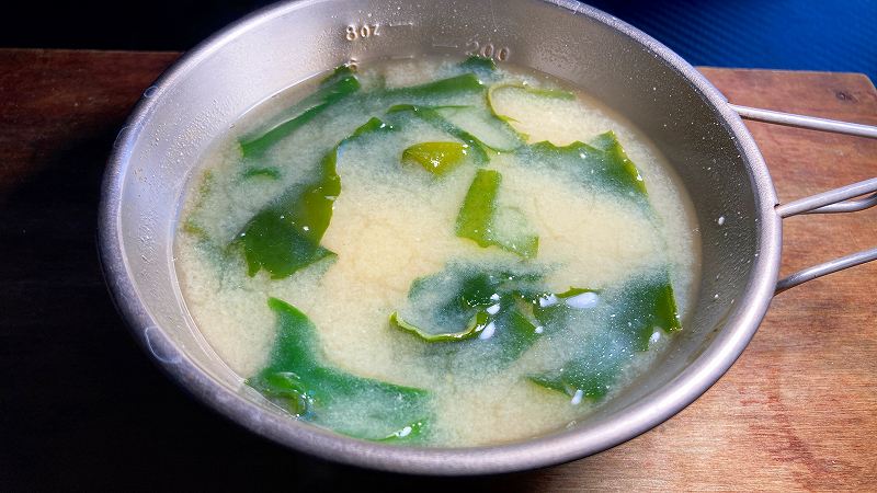 味噌玉の味噌汁
