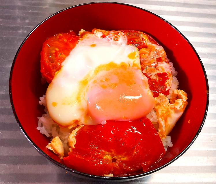 トマトエッグ丼アイキャッチ