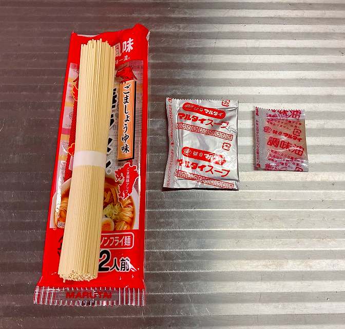 焼きそばの材料一式