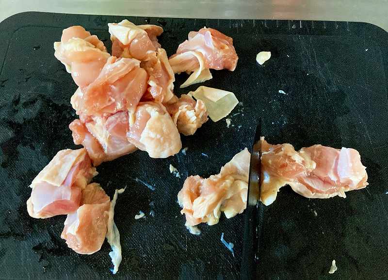 鶏肉カット