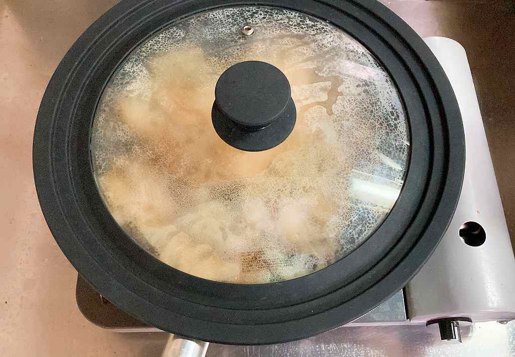蓋をする