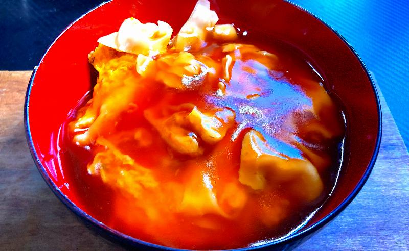 実食２、餃子の天津飯アイキャッチ