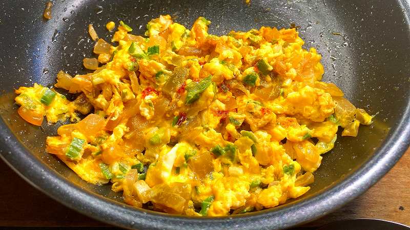 実食2,ザーサイと卵のマヨ炒めアイキャッチ