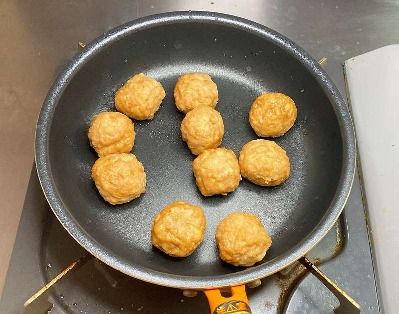 フライパンで炒める