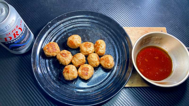 実食１、冷凍肉団子の柚子こしょうポン酢ソースアイキャッチ