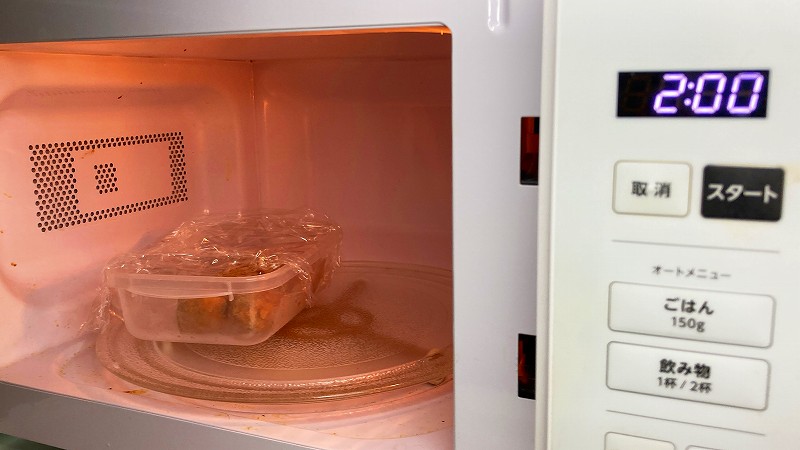 肉だんごをレンチン