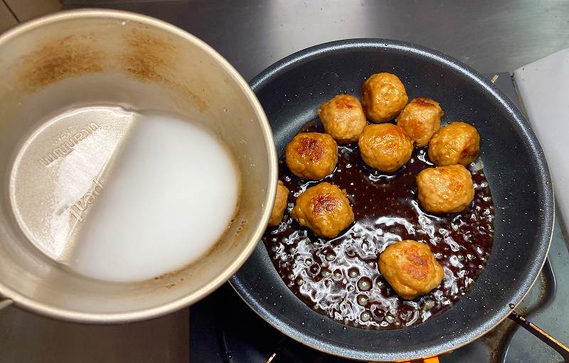 水溶き片栗粉イン