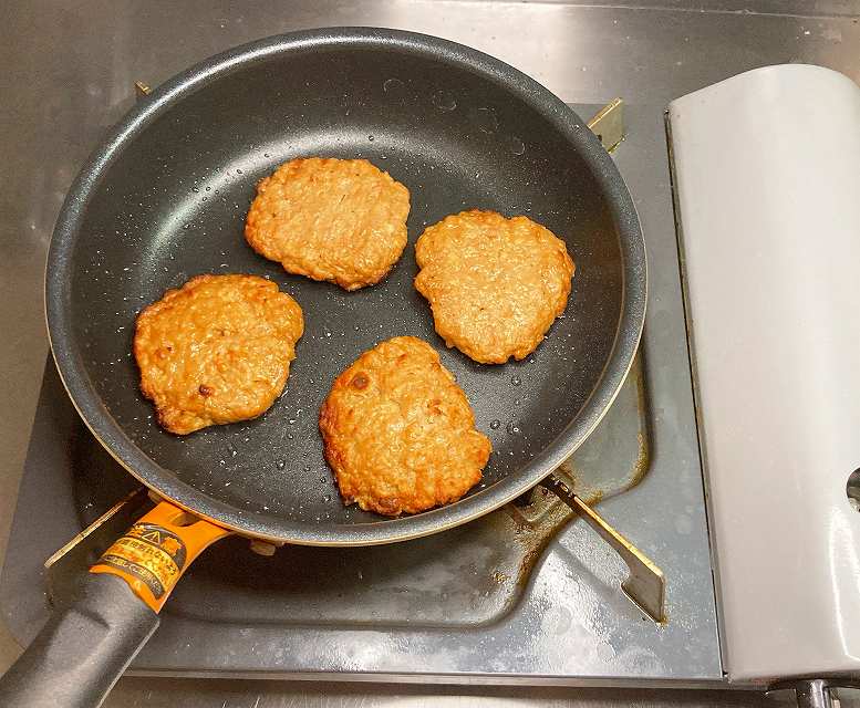 フライパンで炒める