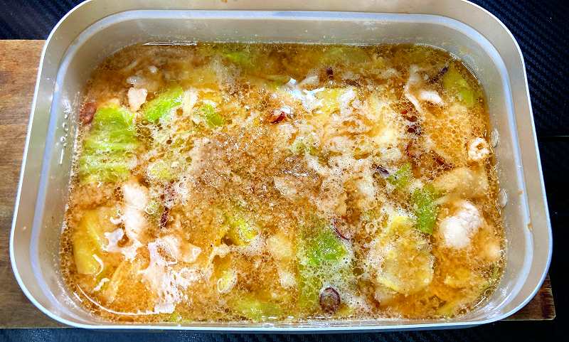 実食２，豚キャベツの味噌鍋アイキャッチ