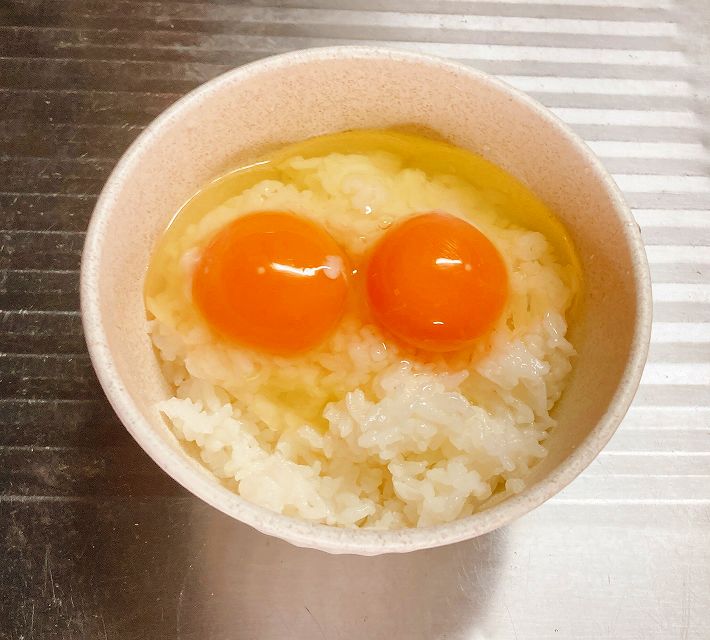ご飯に卵