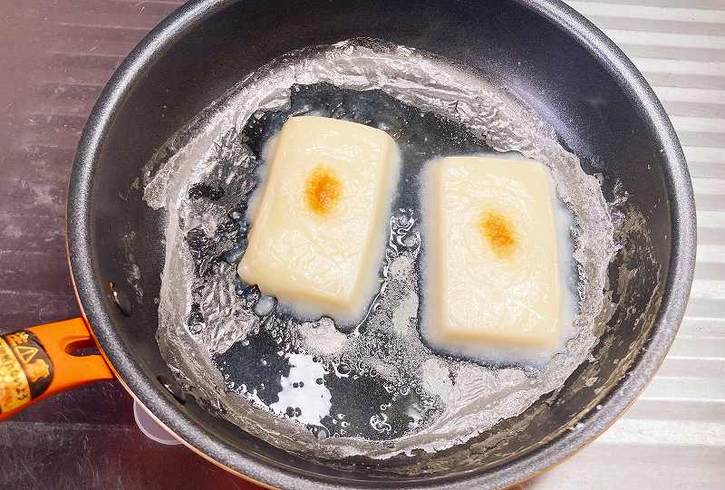 溶けてへばりつく