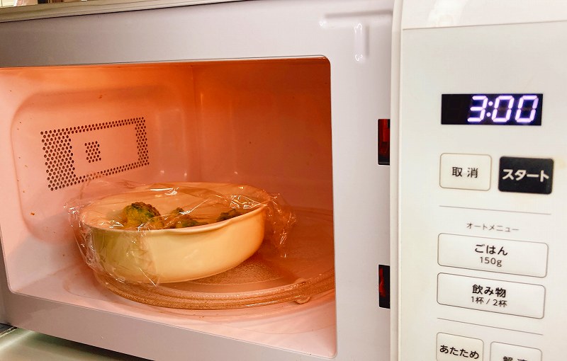 ブロッコリーをレンチン