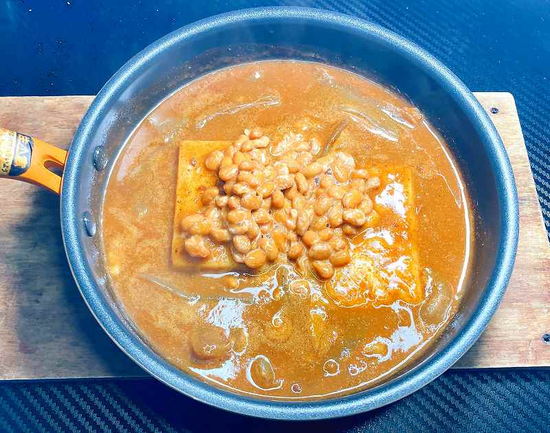 実食１、納豆カレー餅アイキャッチ