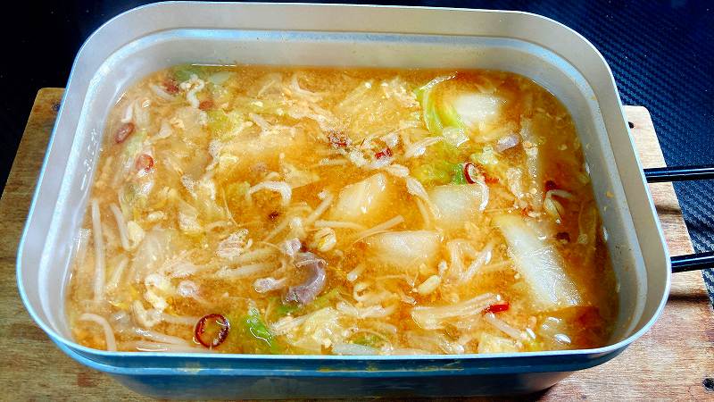 実食３、味噌砂肝鍋アイキャッチ