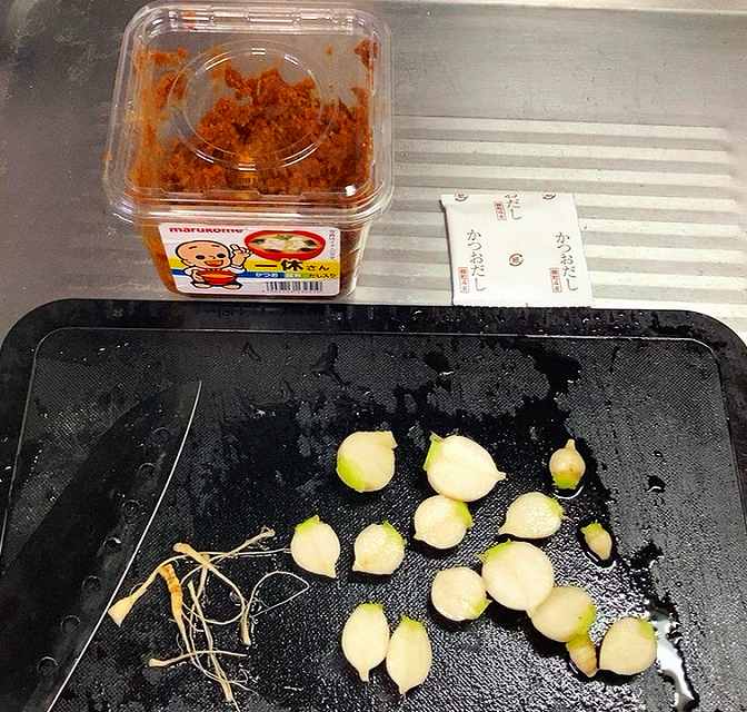 味噌汁の材料一式