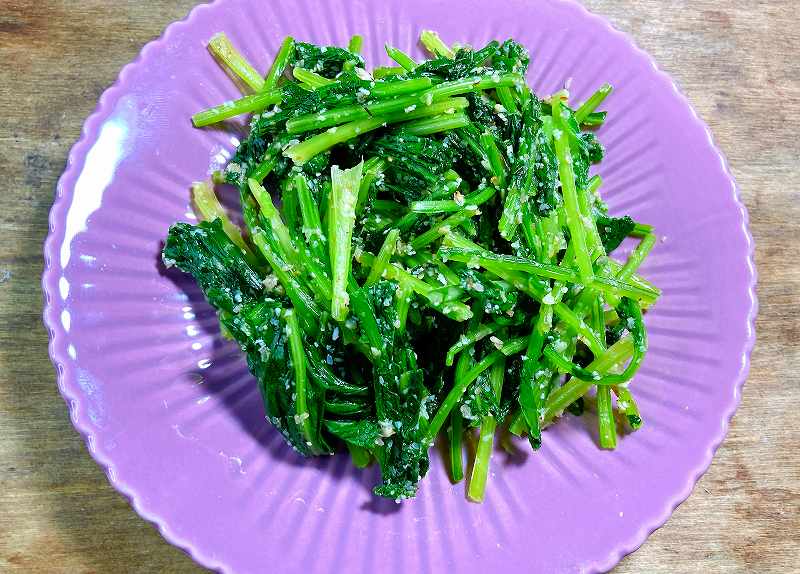 実食２、はつか大根と小かぶのごま和えアイキャッチ