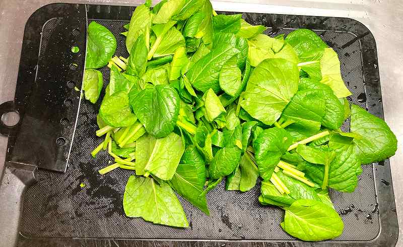小松菜カット