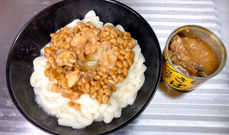 具材をうどんの上に