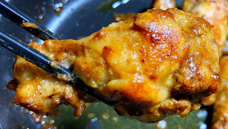 実食４、手羽元のスパイスカレー炒めアイキャッチ