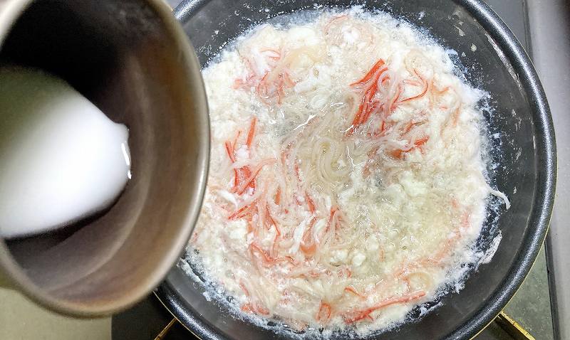 水溶き片栗粉イン