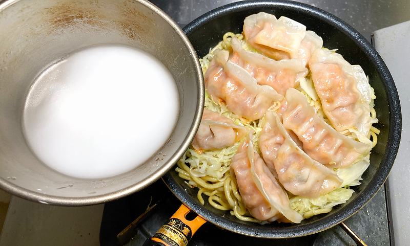 水溶き片栗粉イン