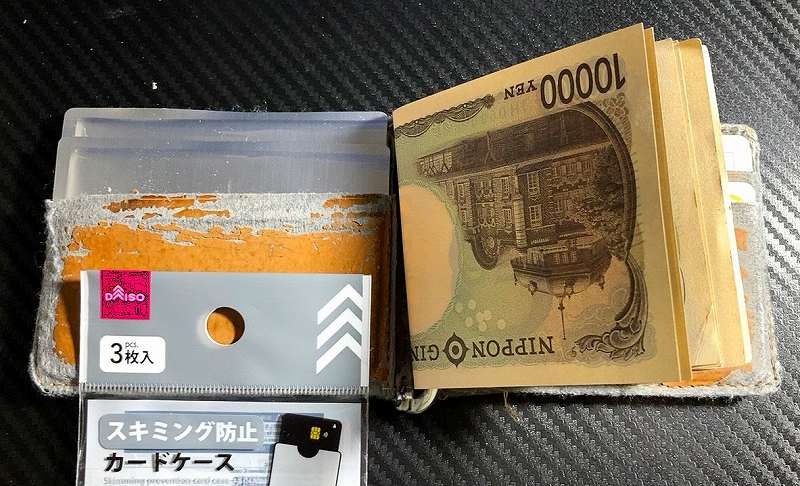 財布に入れてみる