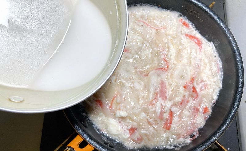 水溶き片栗粉イン