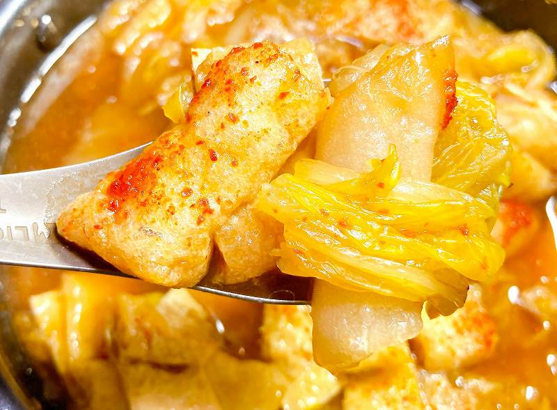 油揚げと白菜の煮物３