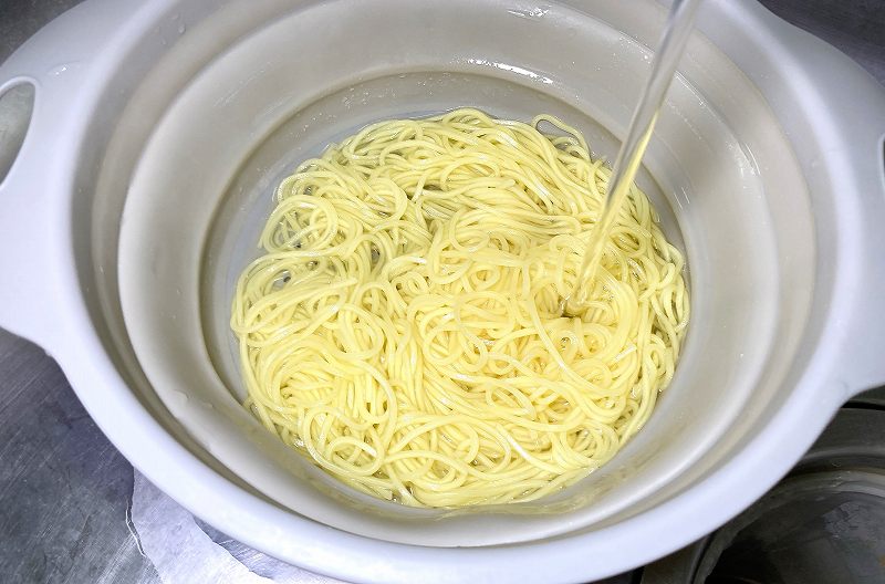 ザルに上げる