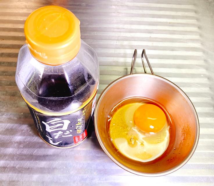 薄焼き卵準備