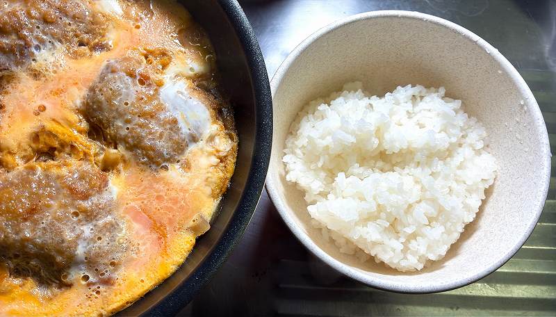 ご飯に移す
